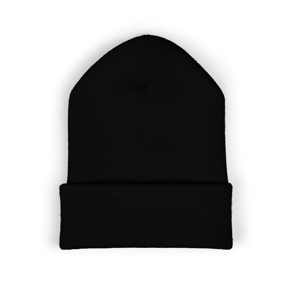 Classic Cuffed Beanie - A "Politically Homeless" Embroidered Black Beanie