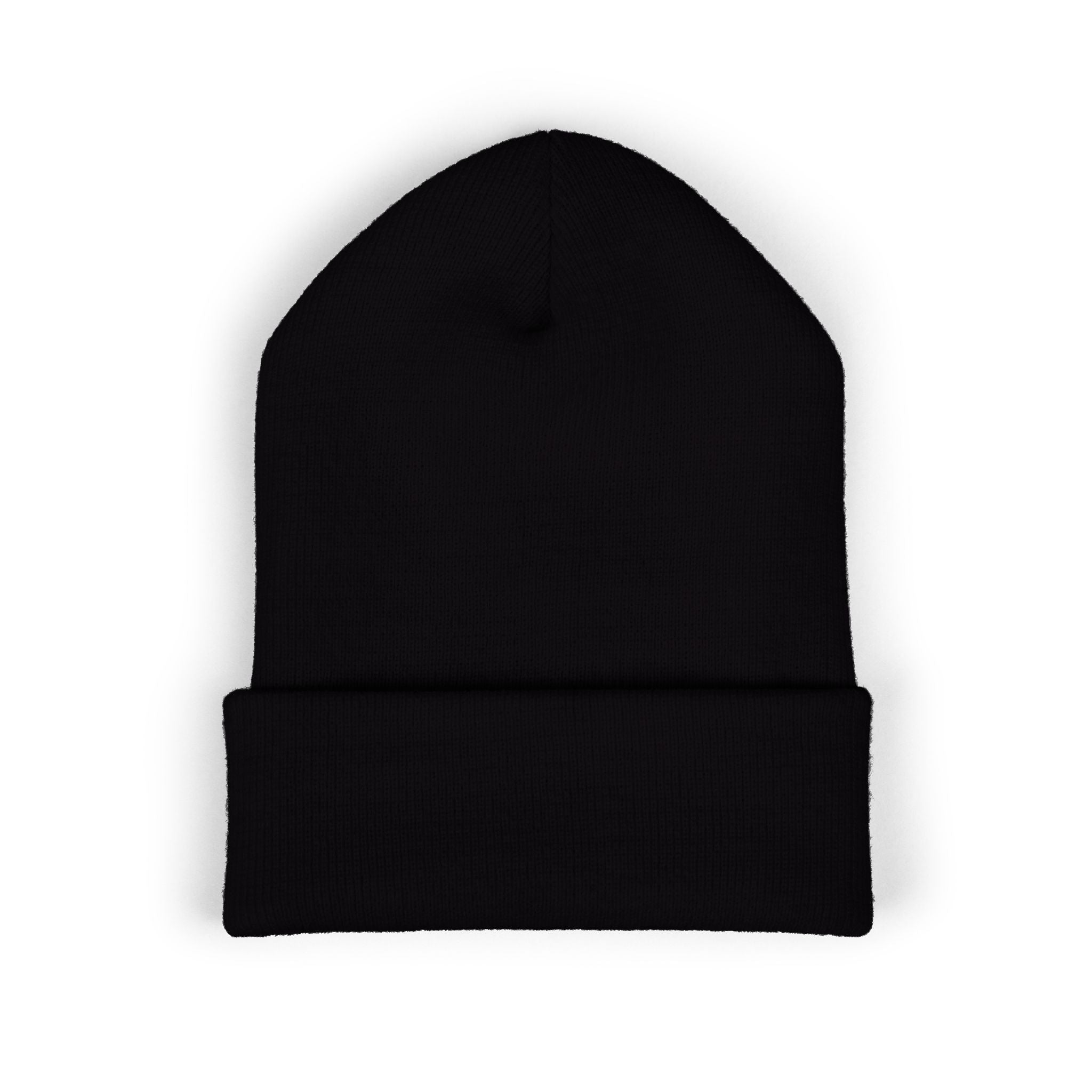 Classic Cuffed Beanie - A "Politically Homeless" Embroidered Black Beanie