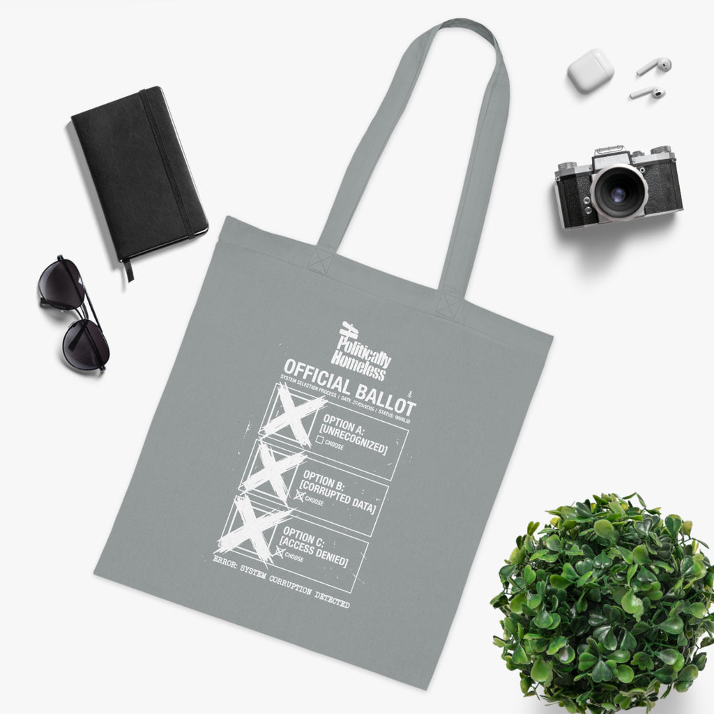 System Error Cotton Tote - Political Statement Eco Tote Bag