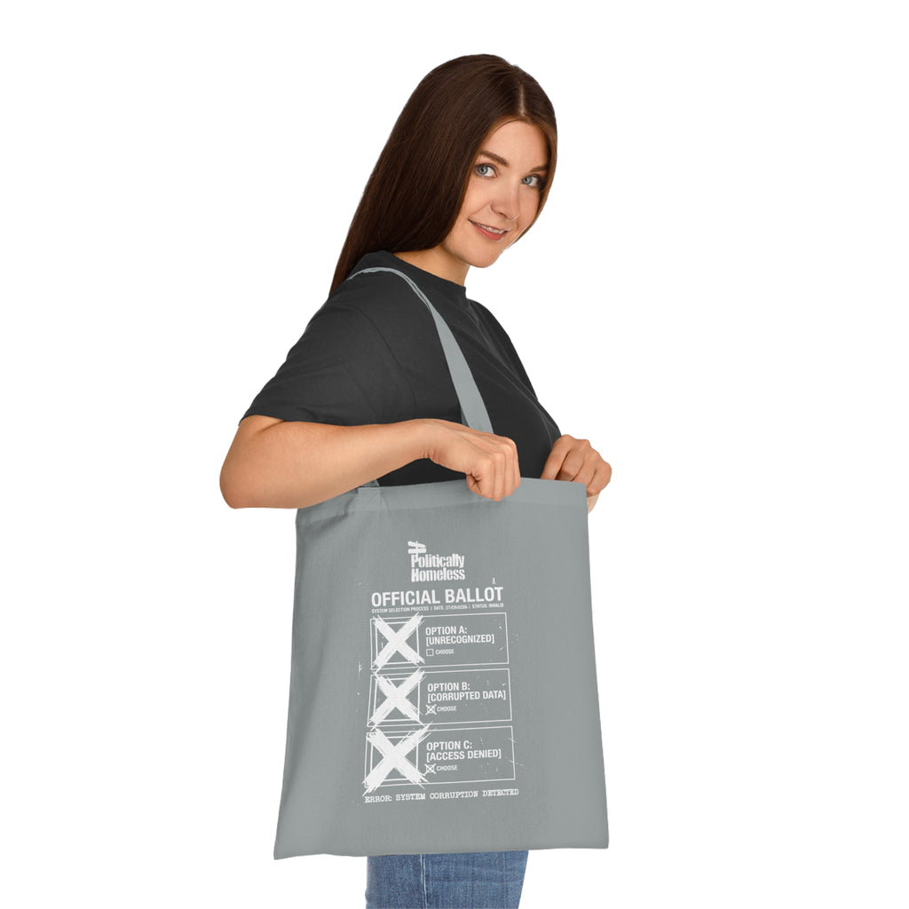 System Error Cotton Tote - Political Statement Eco Tote Bag