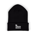 Classic Cuffed Beanie - A "Politically Homeless" Embroidered Black Beanie
