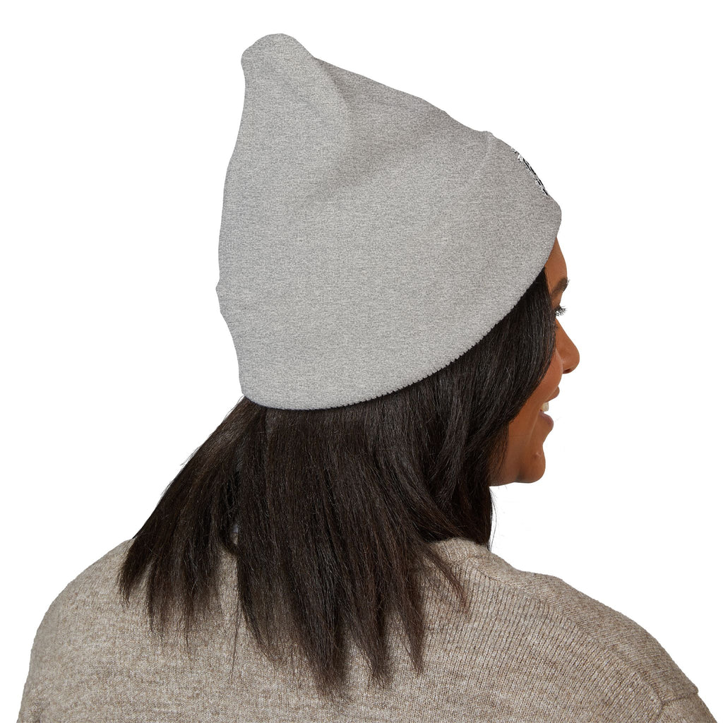Classic Cuffed Beanie - A "Politically Homeless" Embroidered Black Beanie