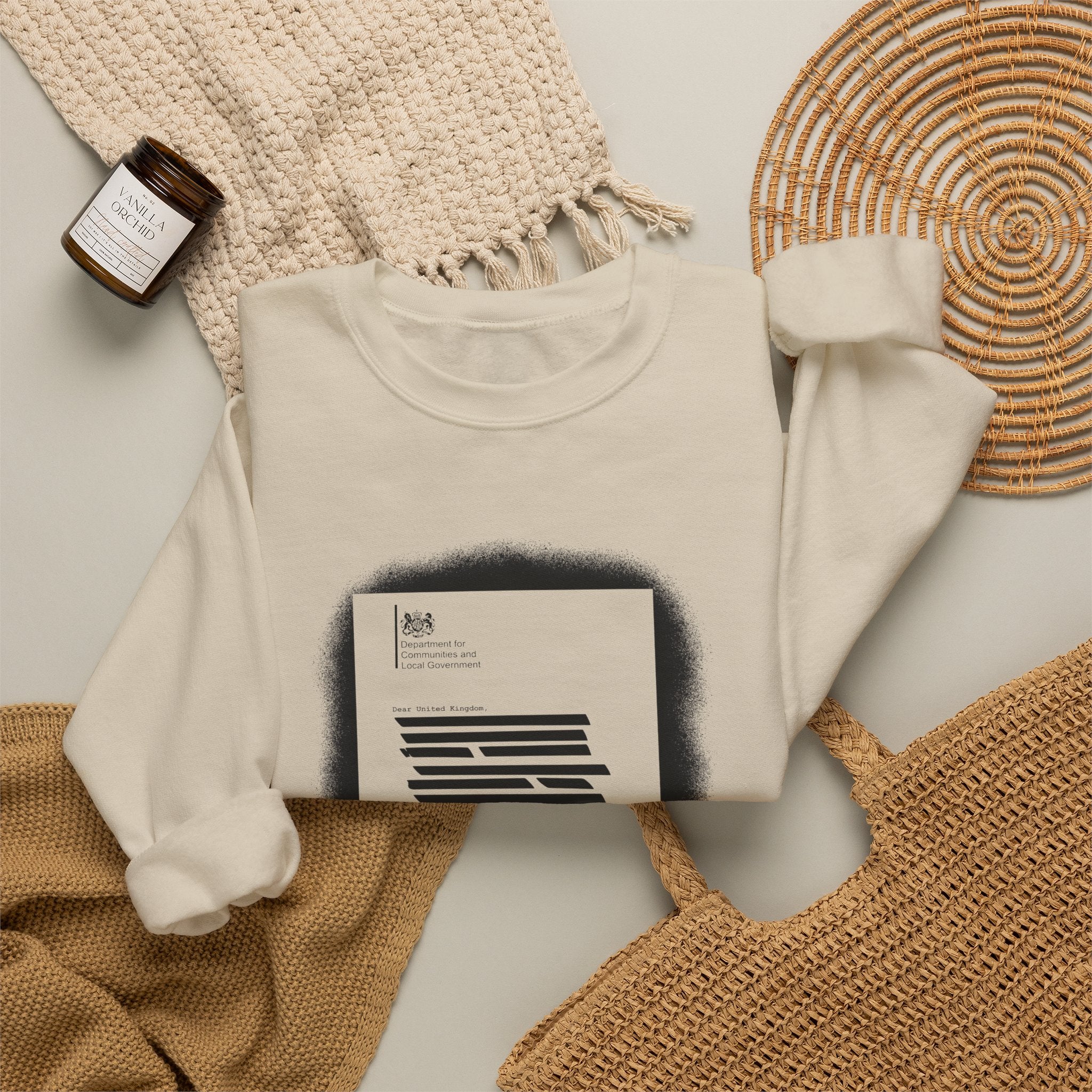 Redacted-01 - Crewneck Sweatshirt (Light)